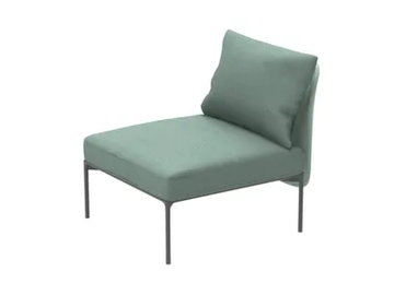BLOOM 1201 - Upholstered fabric armchair by Et al. - view 2